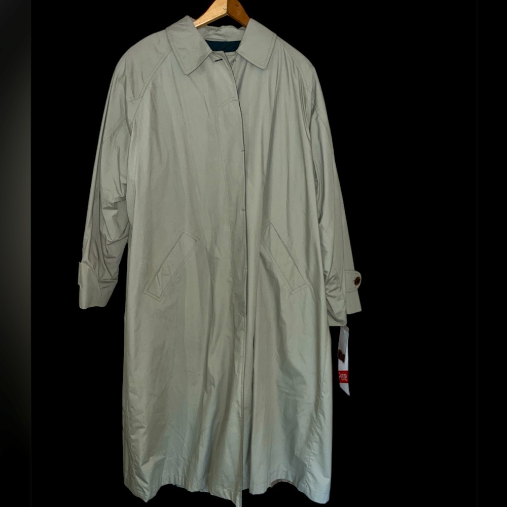NWT Appleseed’s trench coat 18WP petite plus size removable liner tan old money